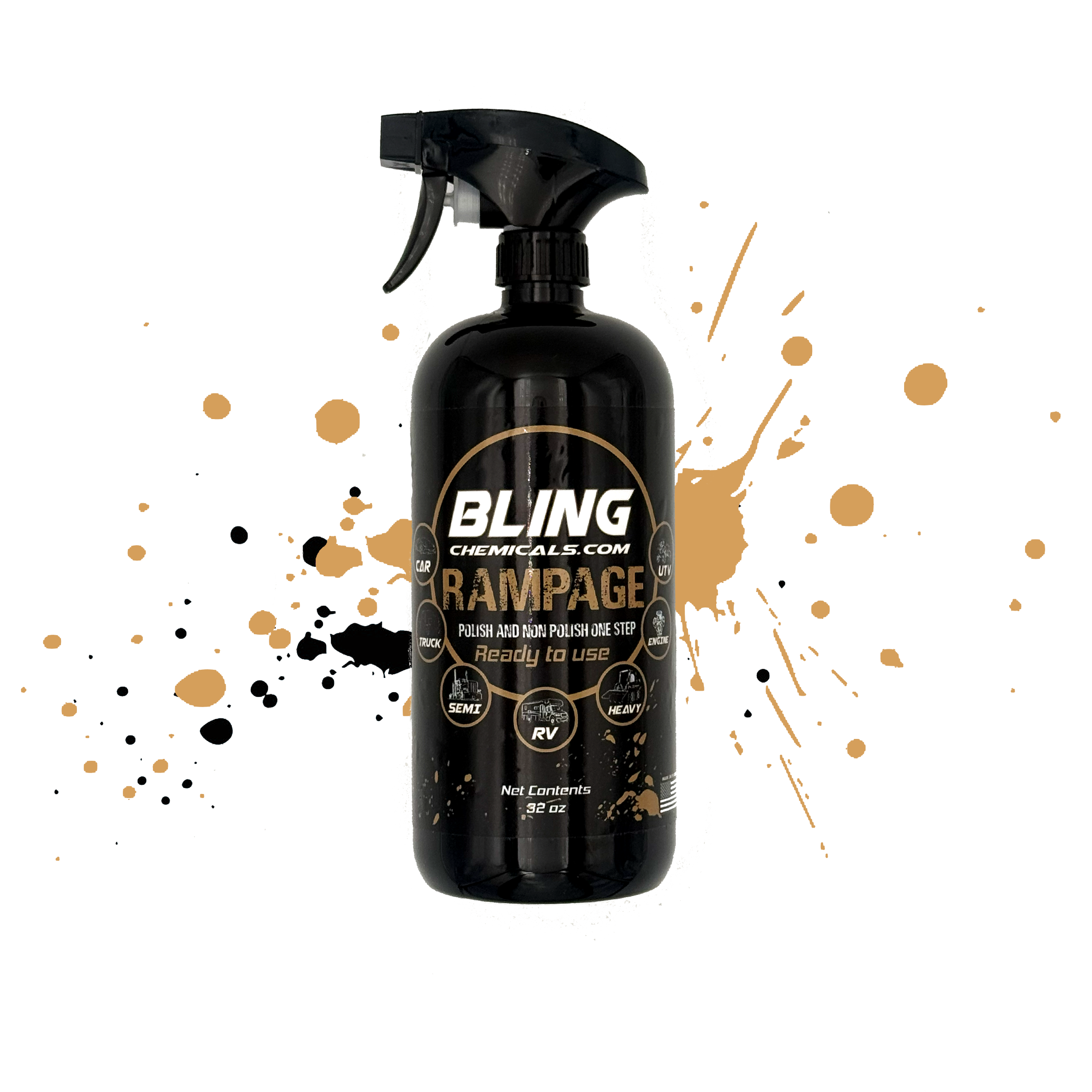Rampage One-step car and truck wash polish safe – Bling Chemicals